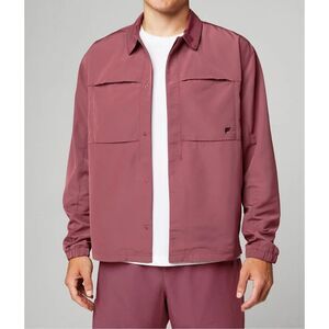 Fabletics The Outpost Jacket Mens L NWT Lightweight Long Sleeve Pockets Training